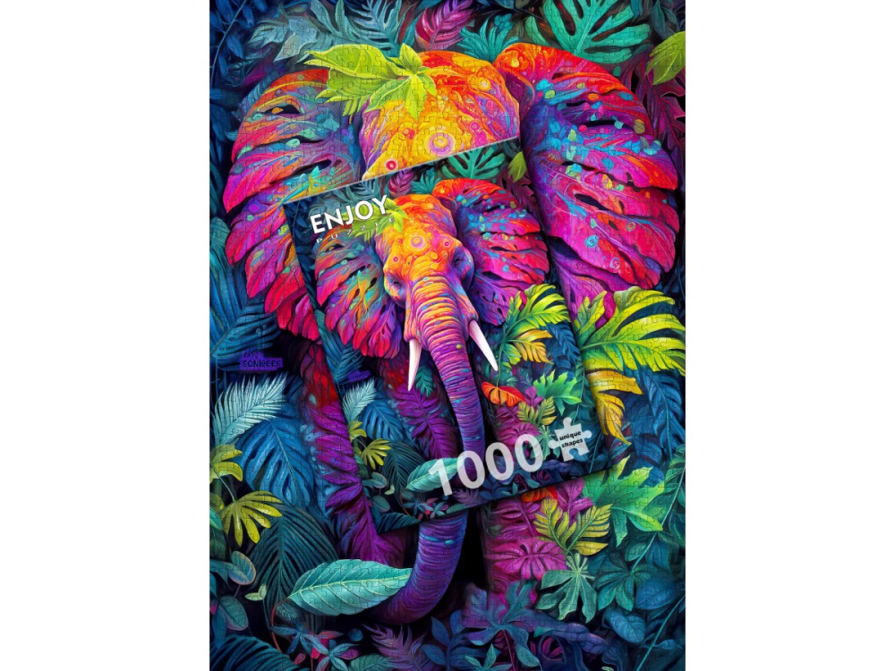 Puzzle 1000 piese Enjoy – Disguised Elephant [4]