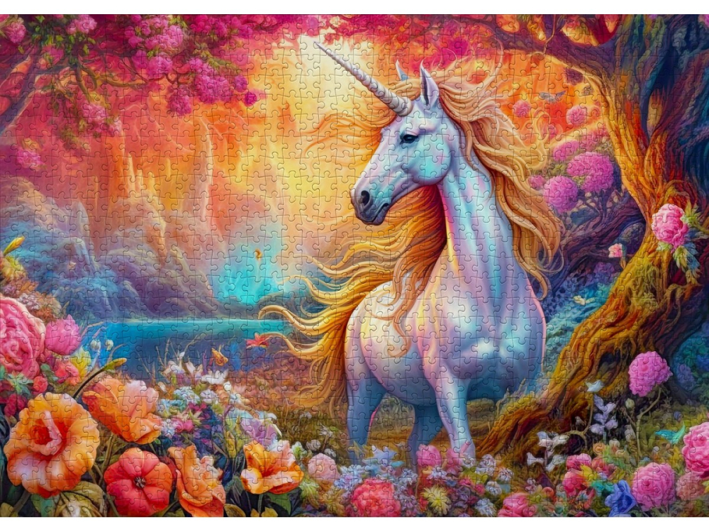 Puzzle 1000 piese Enjoy – Enchanted Harmony Unicorn [2]