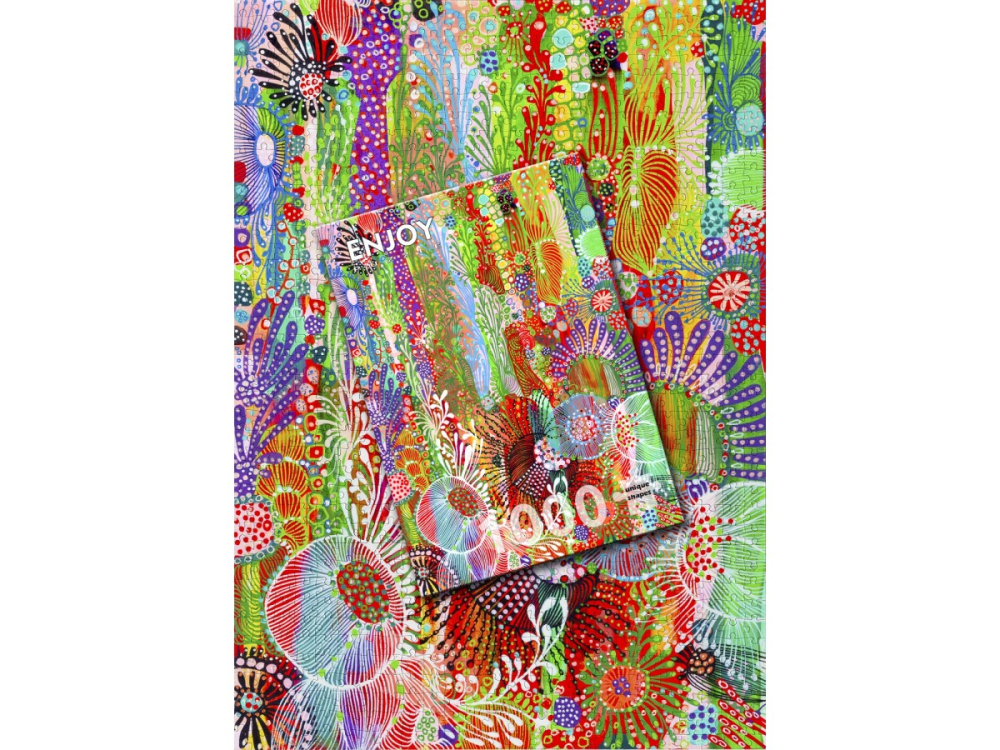 Puzzle 1000 piese Enjoy – Floral Curtain [4]