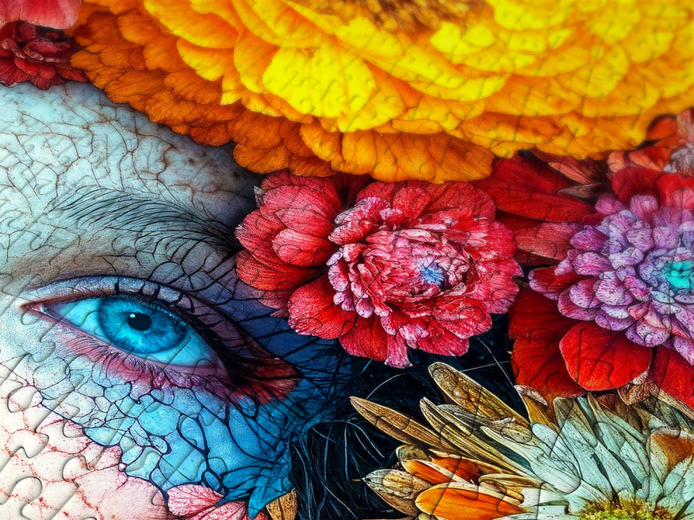 Puzzle 1000 piese Enjoy – Floral Grasp [5]