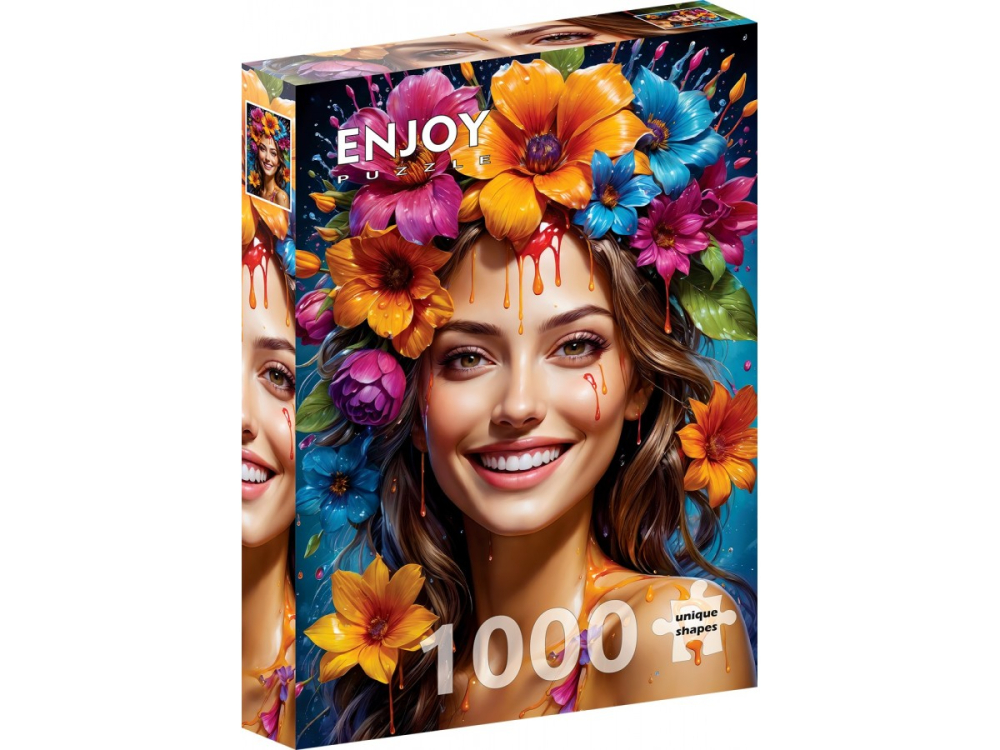 Puzzle 1000 piese Enjoy – Flower Girl [2]