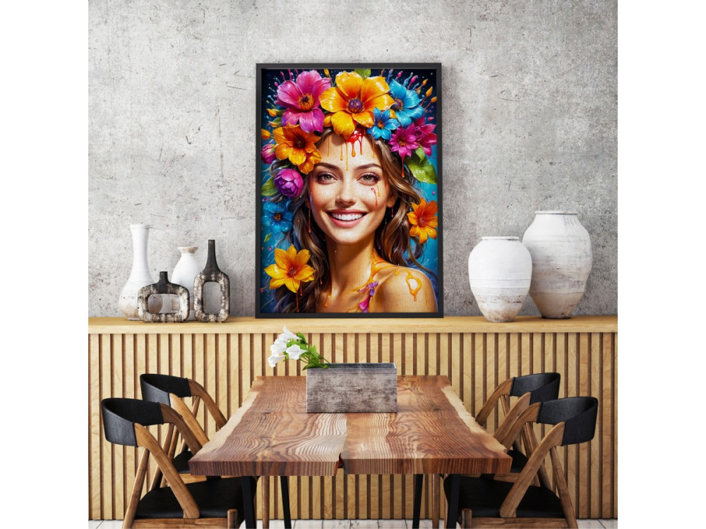 Puzzle 1000 piese Enjoy – Flower Girl [6]