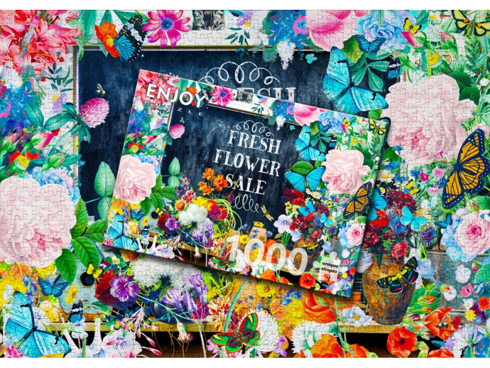 Puzzle 1000 piese Enjoy – Flower Sale [4]