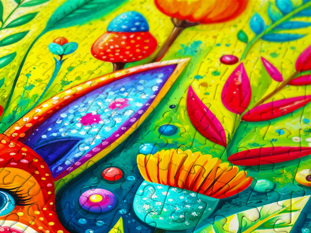 Puzzle 1000 piese Enjoy – Garden’s Guest [5]