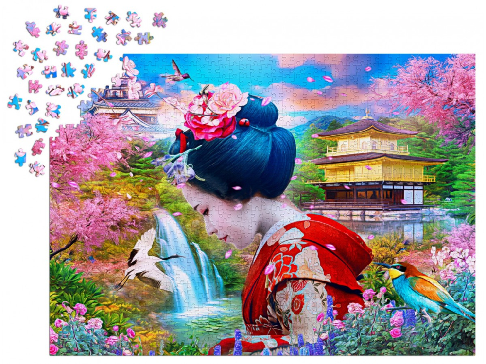 Puzzle 1000 piese Enjoy – Geisha Garden [3]