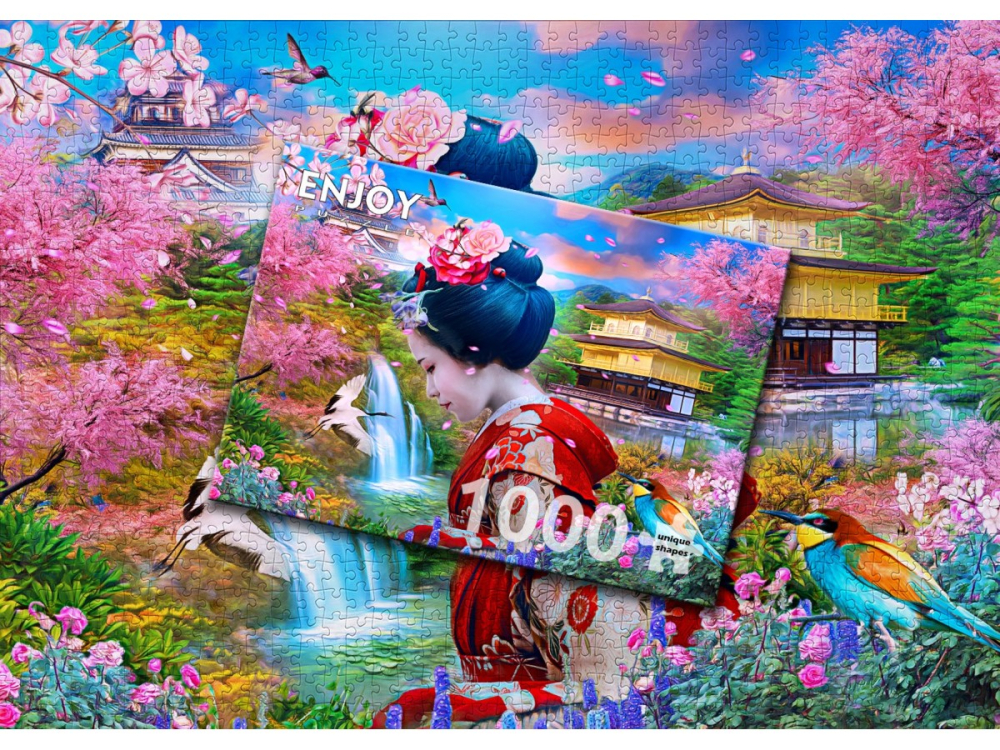 Puzzle 1000 piese Enjoy – Geisha Garden [4]