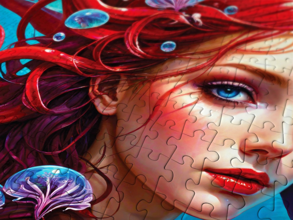 Puzzle 1000 piese Enjoy – Ginger Mermaid [5]