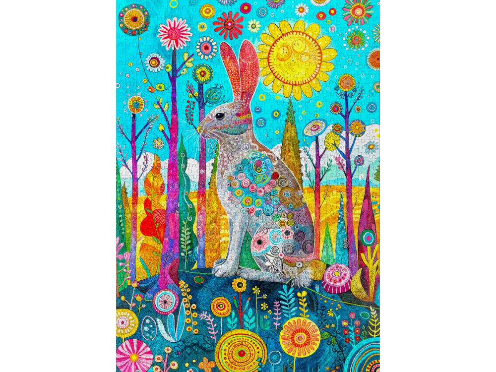 Puzzle 1000 piese Enjoy – Hare’s Whimsical Land [2]