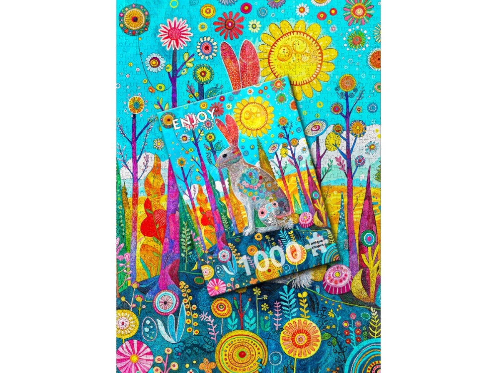 Puzzle 1000 piese Enjoy – Hare’s Whimsical Land [4]