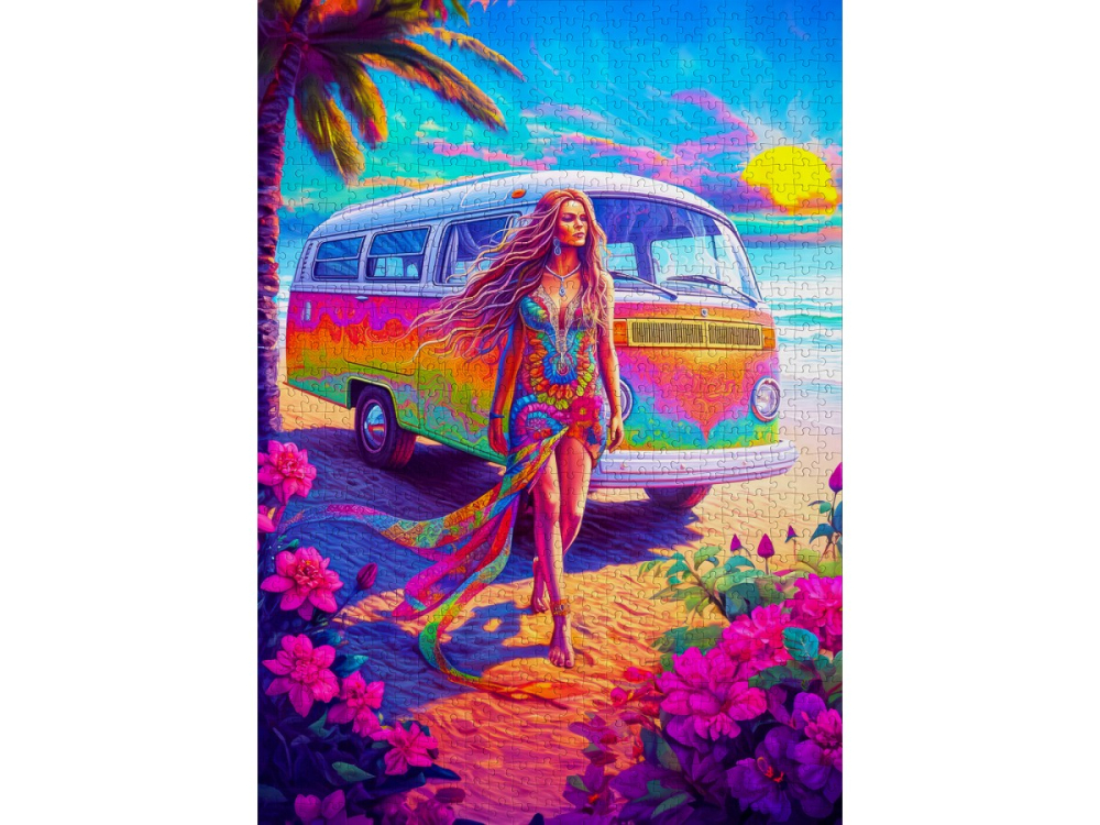 Puzzle 1000 piese Enjoy – Hippie at Heart [2]