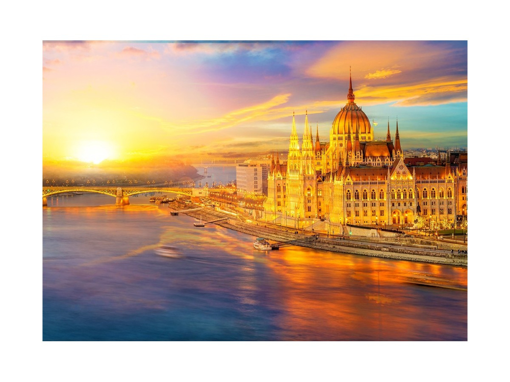 Puzzle 1000 piese Enjoy – Hungarian Parliament at Sunset, Budapest [2]