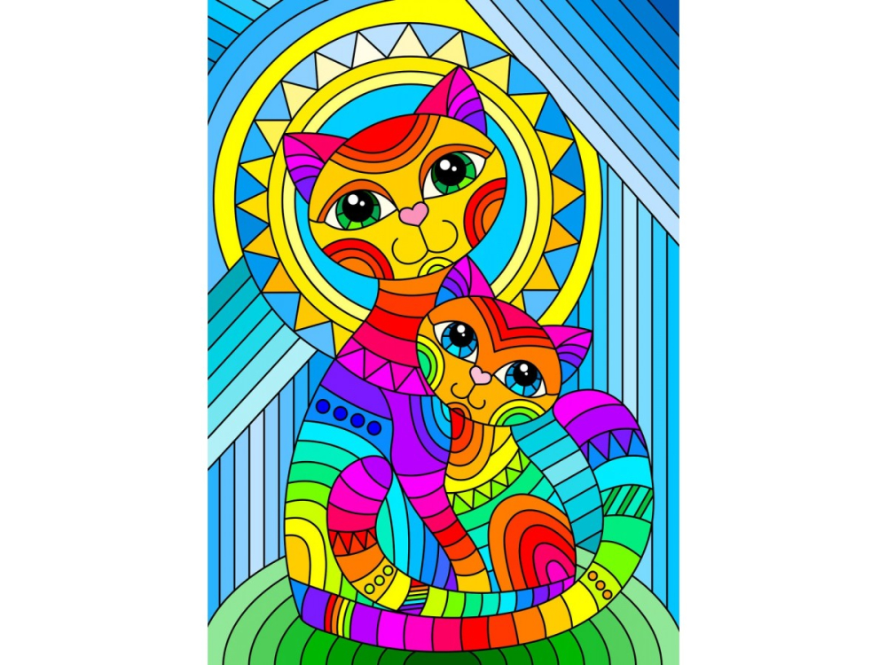 Puzzle 1000 piese ENJOY – Inseparable Cat and Kitten [2]