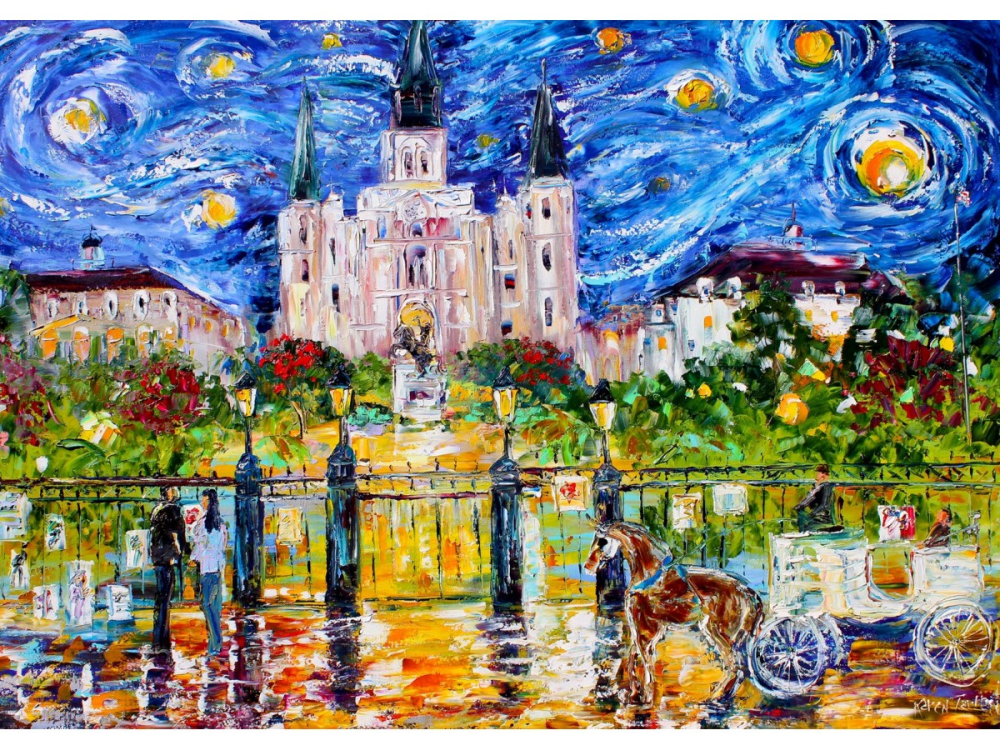 Puzzle 1000 piese Enjoy – Jackson Square New Orleans [2]