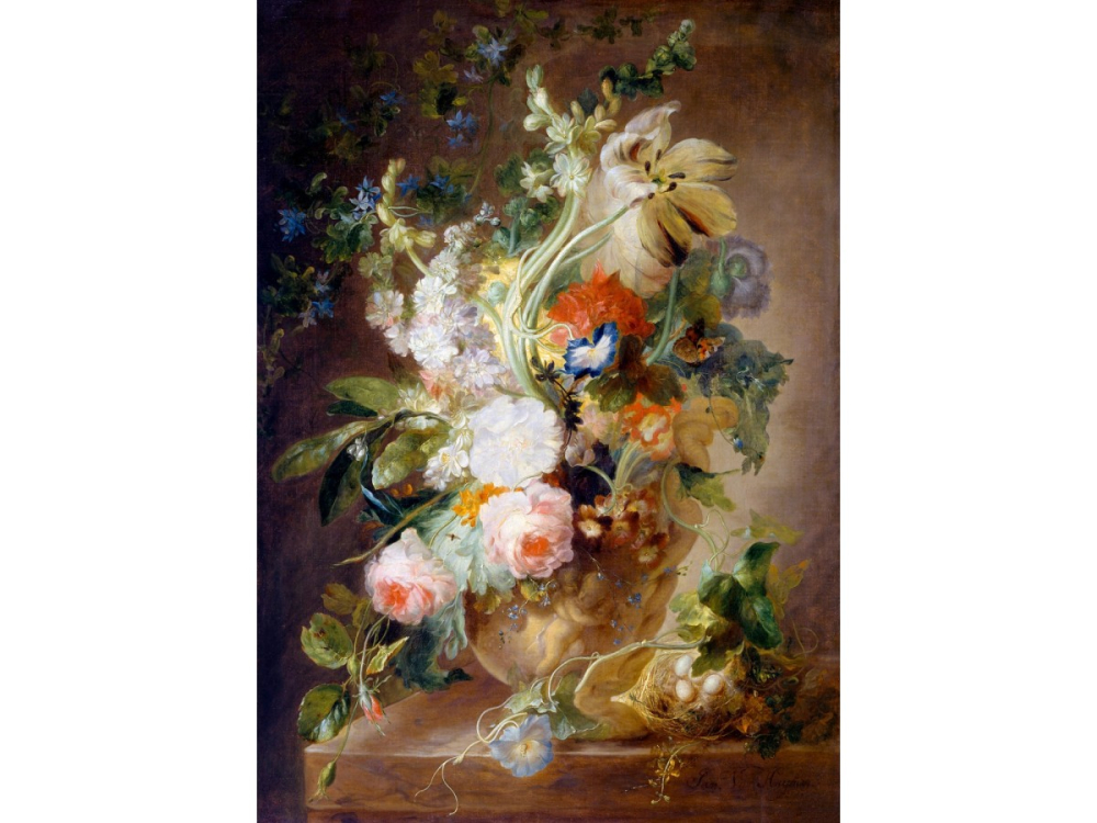 Puzzle 1000 piese Enjoy – Jan van Huysum: Vase with Flowers [2]