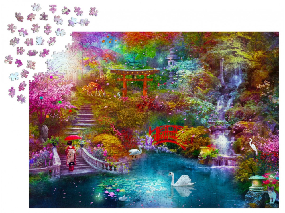 Puzzle 1000 piese Enjoy – Japanese Garden [3]