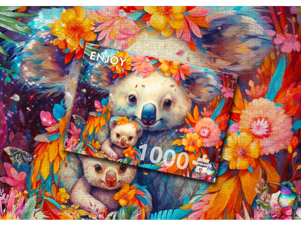 Puzzle 1000 piese Enjoy – Koala Kuddles [4]