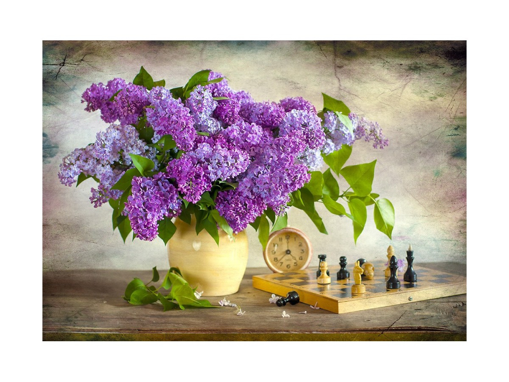 Puzzle 1000 piese Enjoy – Lilac and Chess [2]