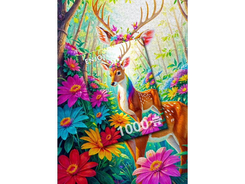 Puzzle 1000 piese Enjoy – Magical Deer [4]