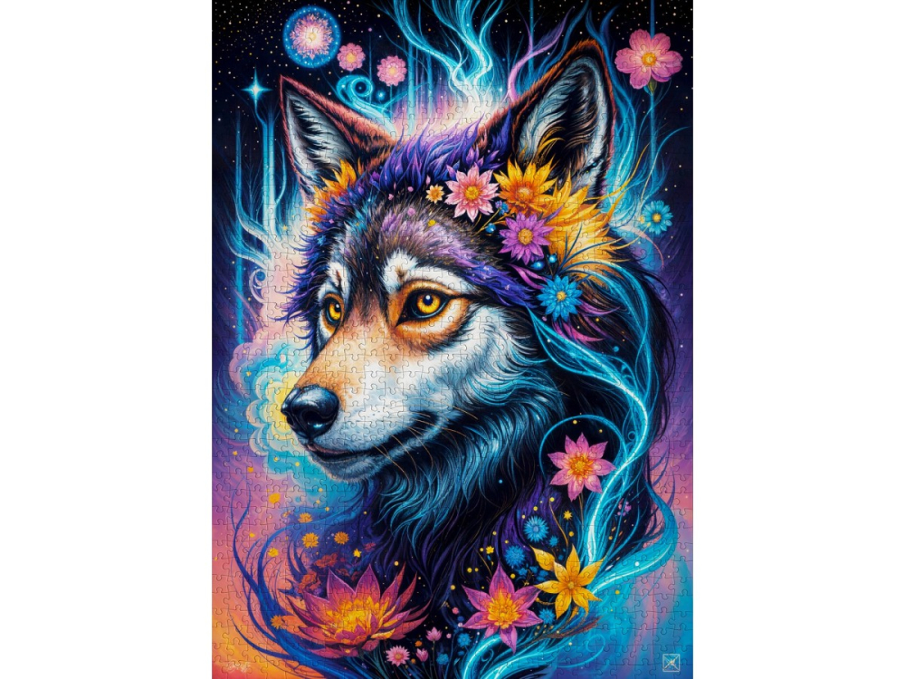 Puzzle 1000 piese Enjoy – Magical Wolf Portrait [2]
