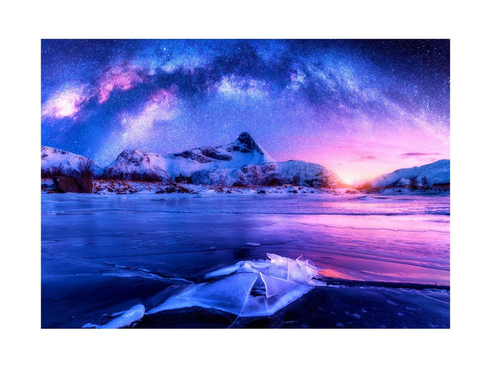 Puzzle 1000 piese Enjoy – Milky Way over Lofoten Island, Norway [2]