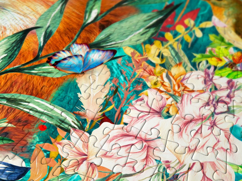 Puzzle 1000 piese Enjoy – Miss Foxy [5]