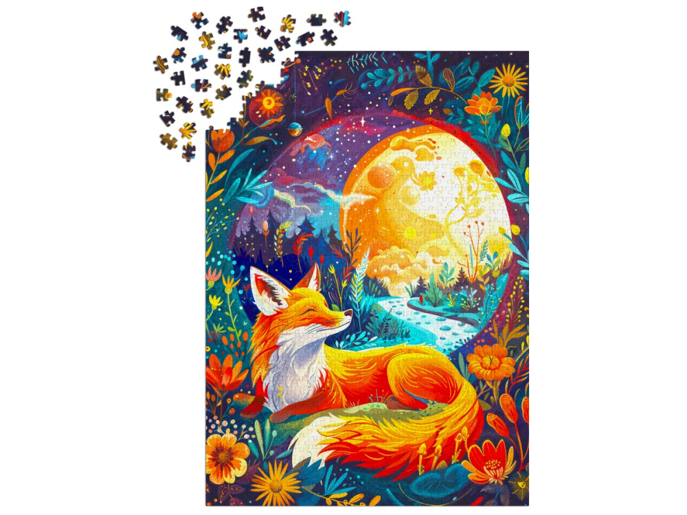 Puzzle 1000 piese Enjoy – Moon Fox [3]