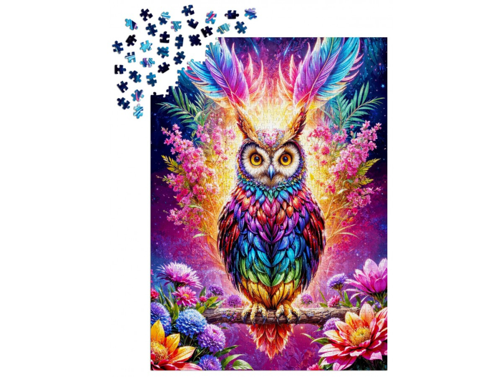 Puzzle 1000 piese Enjoy – Neon Owl [3]