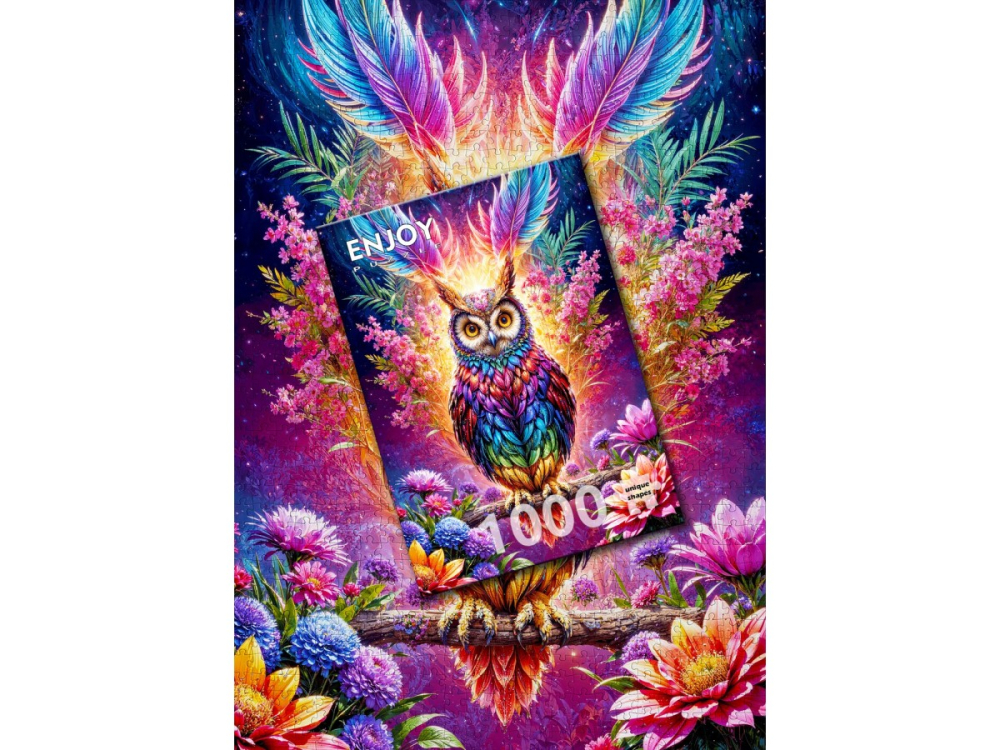 Puzzle 1000 piese Enjoy – Neon Owl [4]