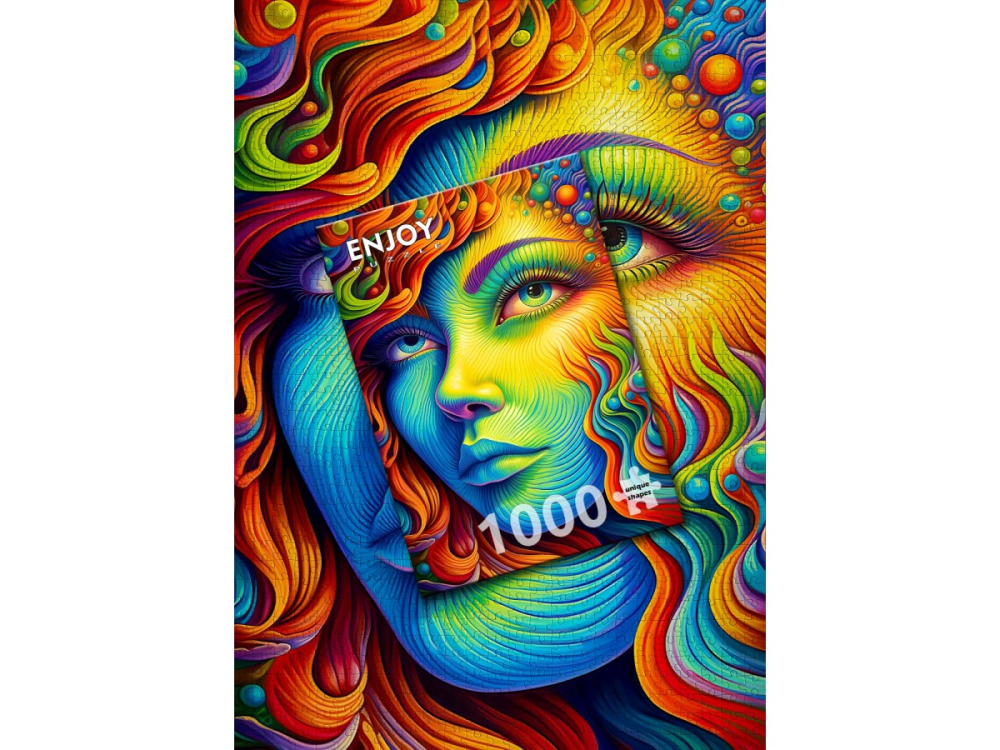 Puzzle 1000 piese Enjoy – Painted Lady [4]