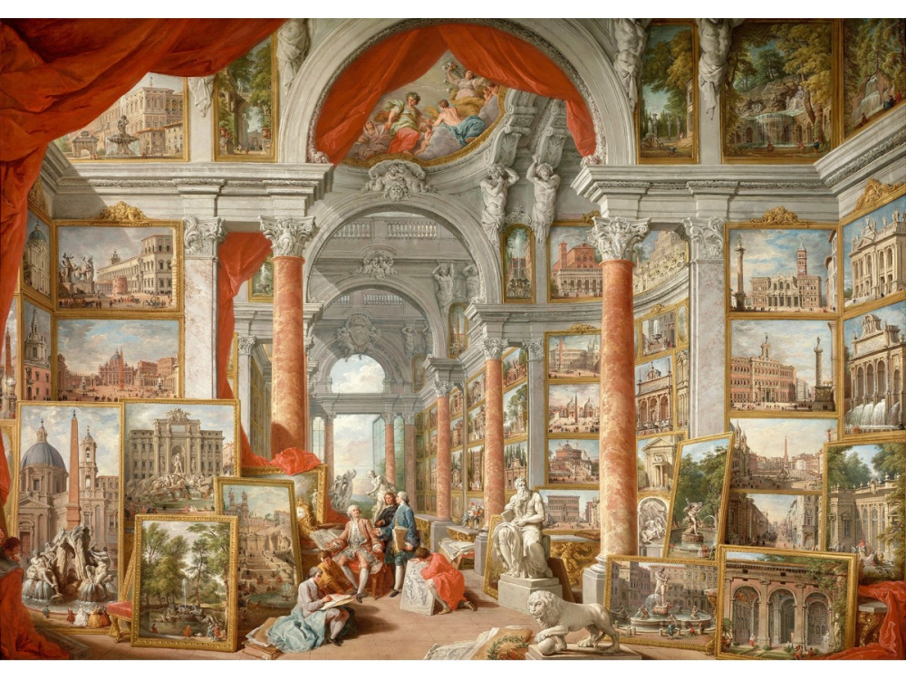 Puzzle 1000 piese Enjoy – Paolo Panini: Views of Modern Rome [2]