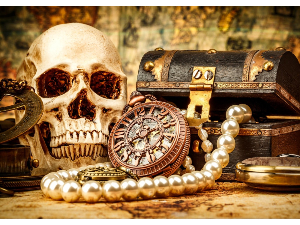 Puzzle 1000 piese Enjoy – Pirates Captain’s Desk [2]