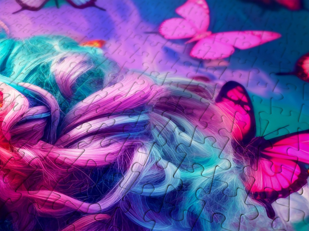 Puzzle 1000 piese ENJOY – Queen of Butterflies [4]