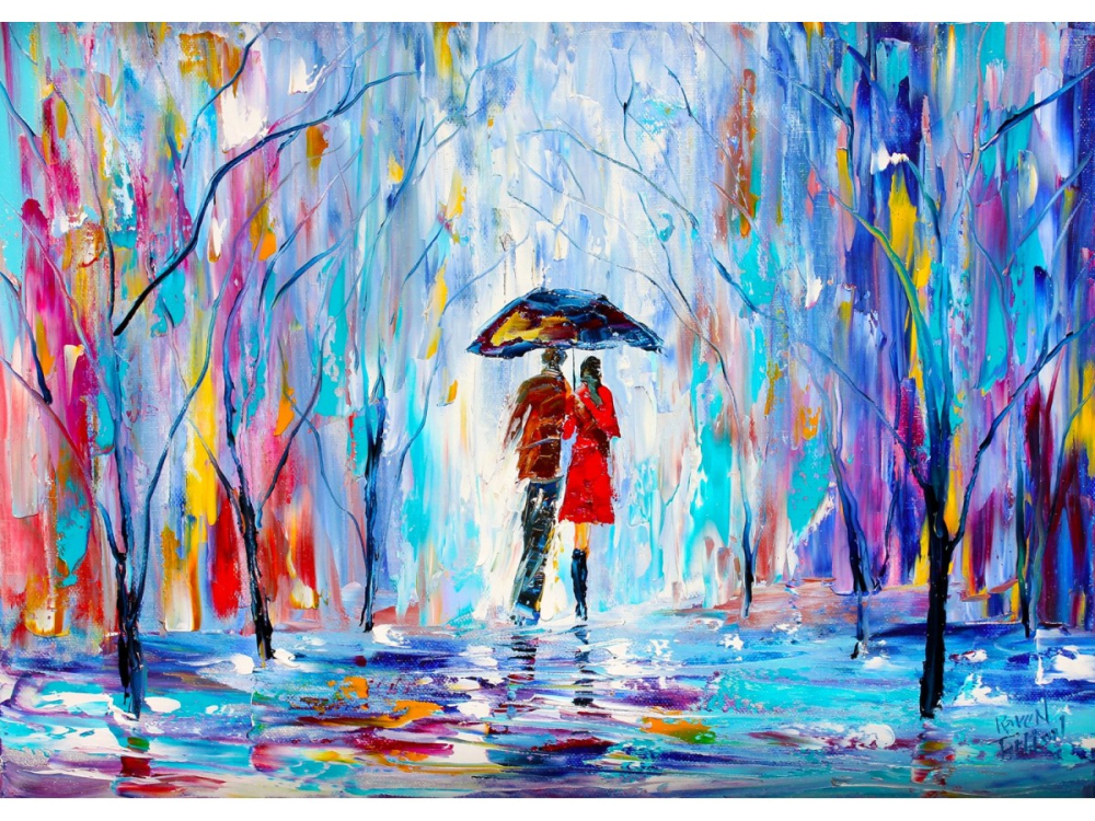 Puzzle 1000 piese Enjoy – Rainy Love [2]