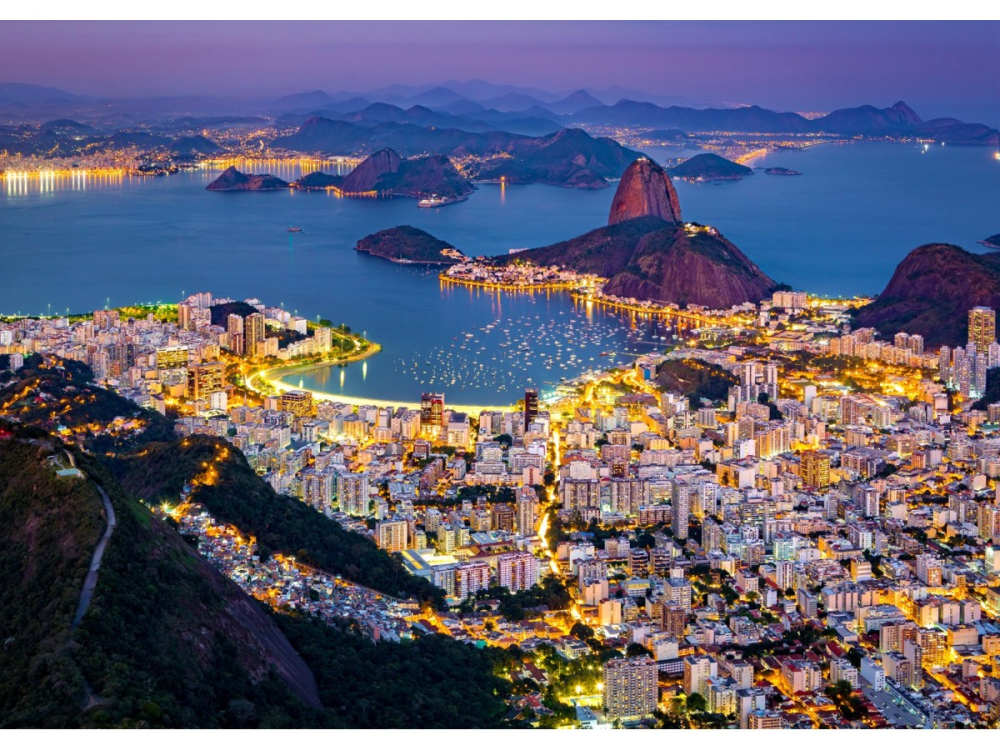 Puzzle 1000 piese Enjoy – Rio de Janeiro by Night, Brazil [2]