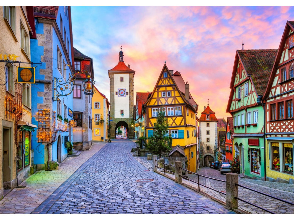 Puzzle 1000 piese Enjoy – Rothenburg Old Town, Germany [2]
