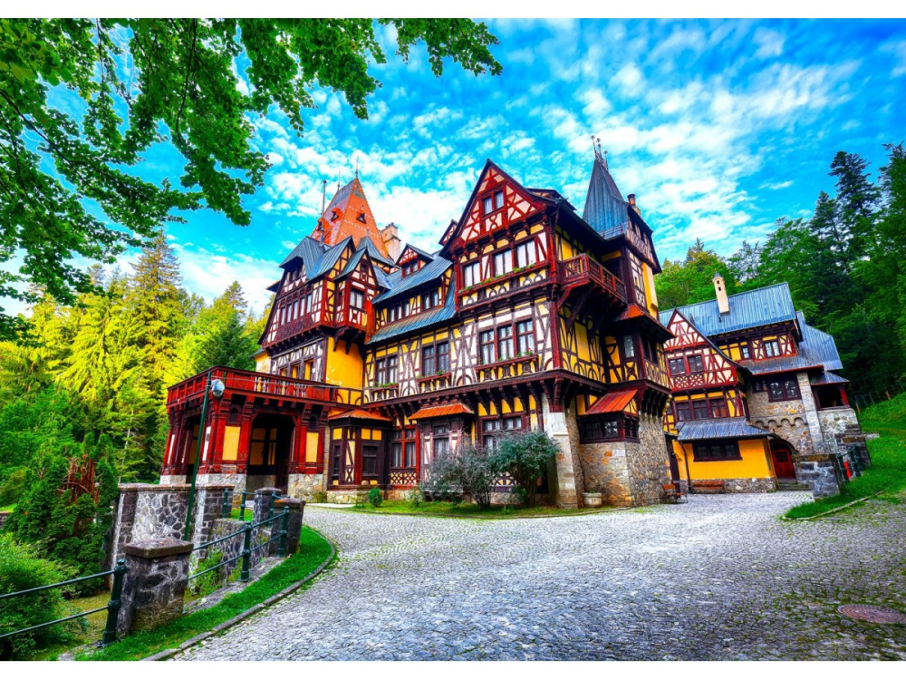 Puzzle 1000 piese Enjoy – Royal Residence, Sinaia, Romania [2]