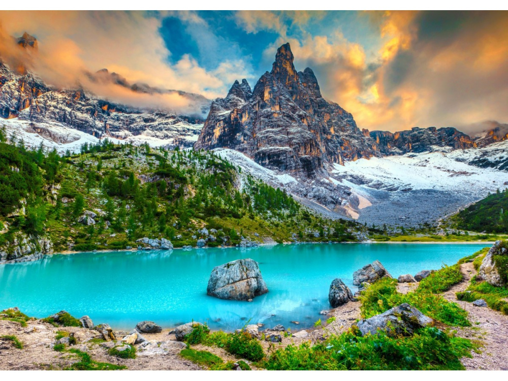 Puzzle 1000 piese Enjoy – Sorapis Lake, Dolomites, Italy [2]