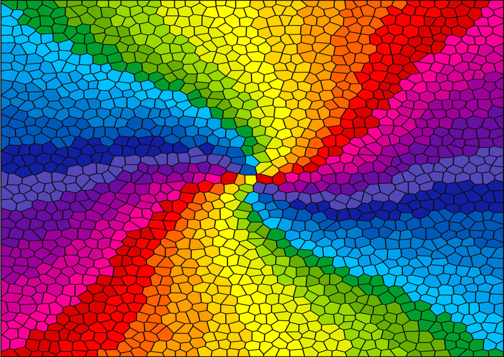 Puzzle 1000 piese Enjoy – Stained Glass Rainbow Burst [2]