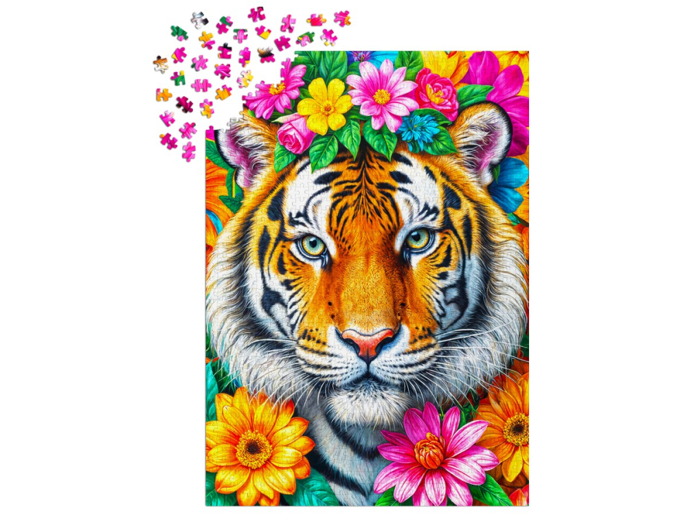 Puzzle 1000 piese Enjoy – Stripes and Blooms [6]
