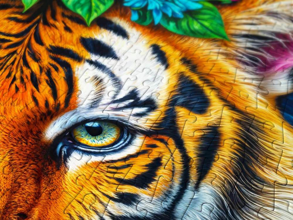 Puzzle 1000 piese Enjoy – Stripes and Blooms [4]