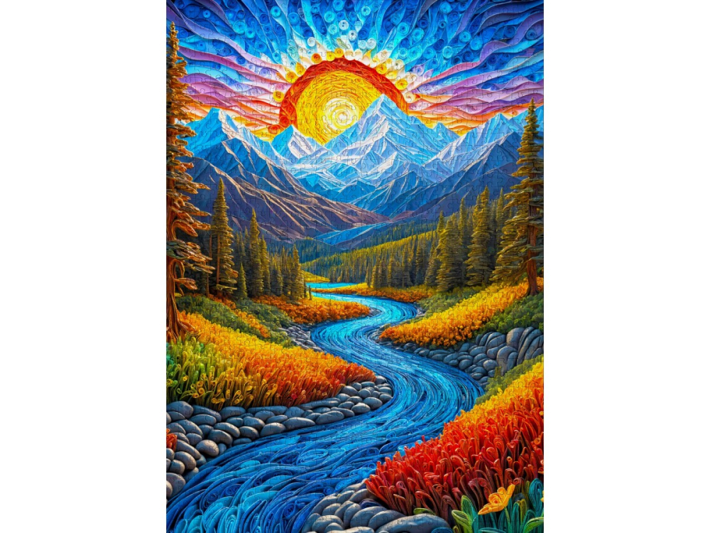 Puzzle 1000 piese Enjoy – Sunrise Landscape [2]