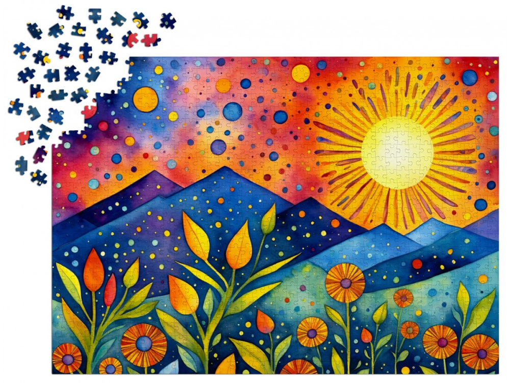 Puzzle 1000 piese Enjoy – Sunset Rain [3]