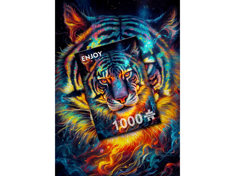 Puzzle 1000 piese Enjoy – Tiger Resilience [4]