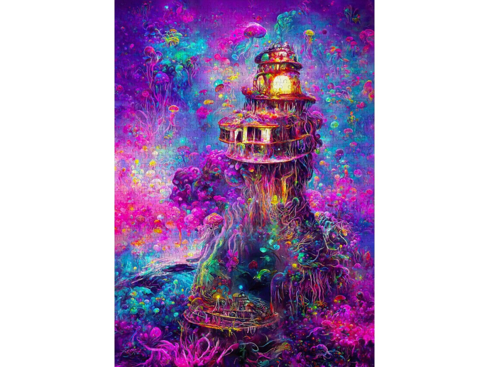 Puzzle 1000 piese Enjoy – Underwater Lighthouse [2]