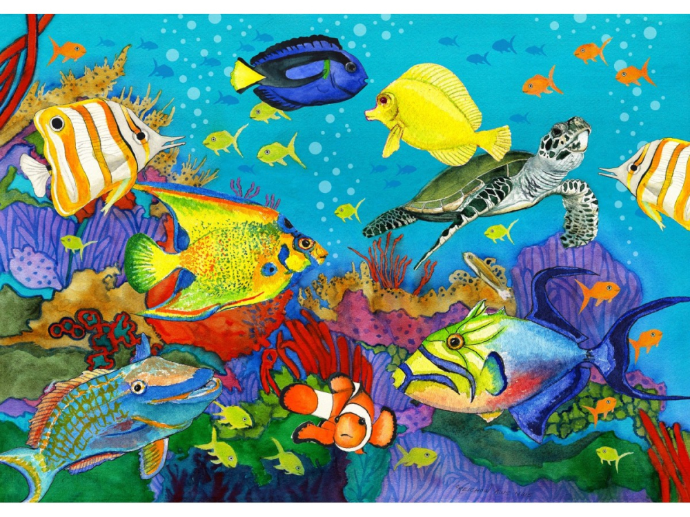 Puzzle 1000 piese Enjoy – Underwater Rainbow [2]