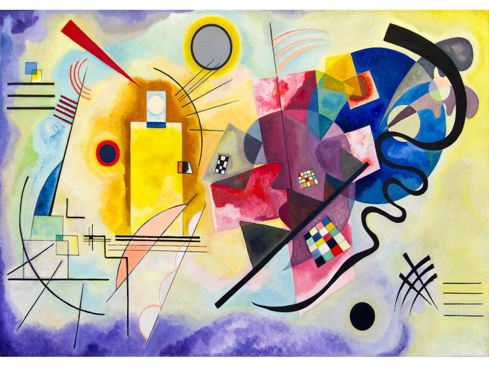 Puzzle 1000 piese Enjoy – Vassily Kandinsky: Yellow Red Blue [2]