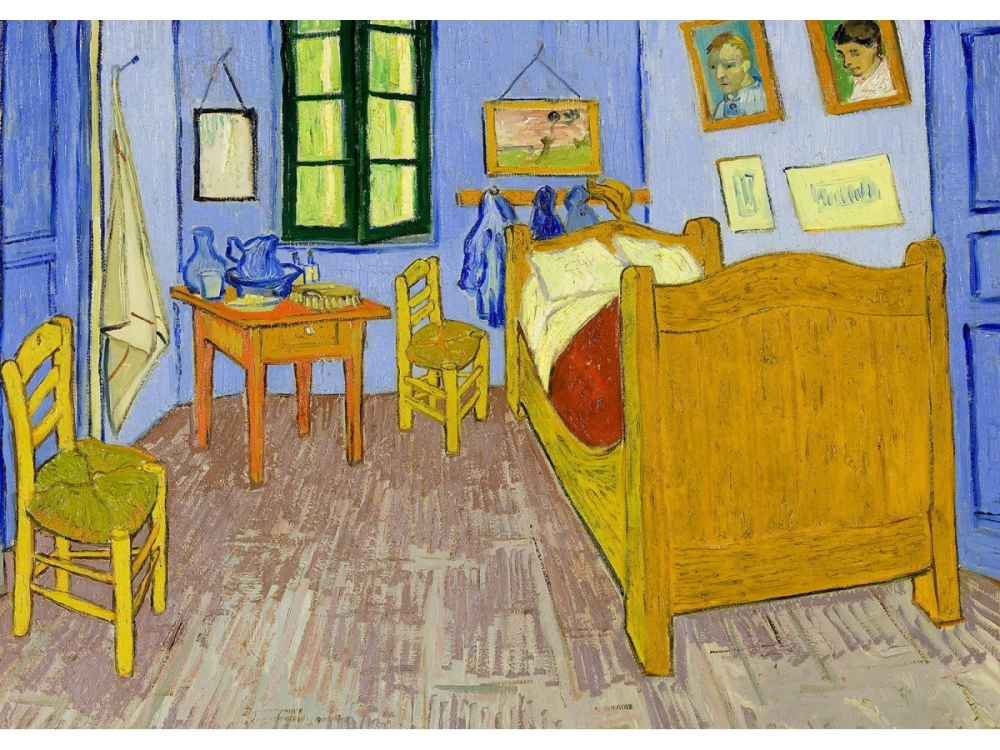 Puzzle 1000 piese Enjoy – Vincent van Gogh: Bedroom in Arles [2]