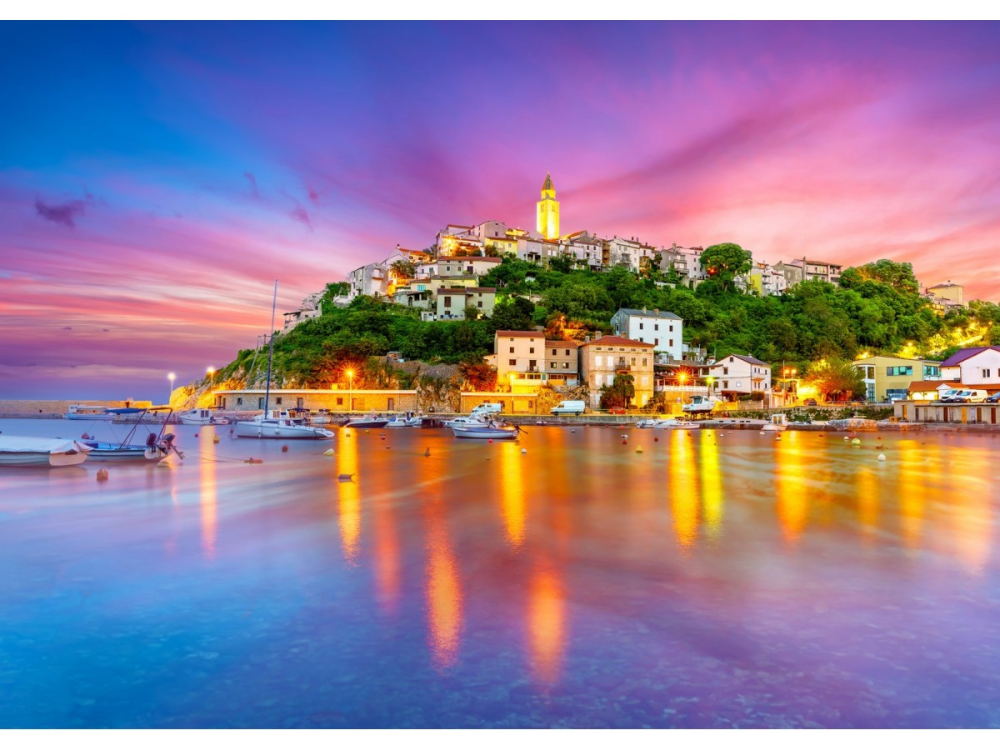 Puzzle 1000 piese Enjoy – Vrbnik Village, Croatia [2]