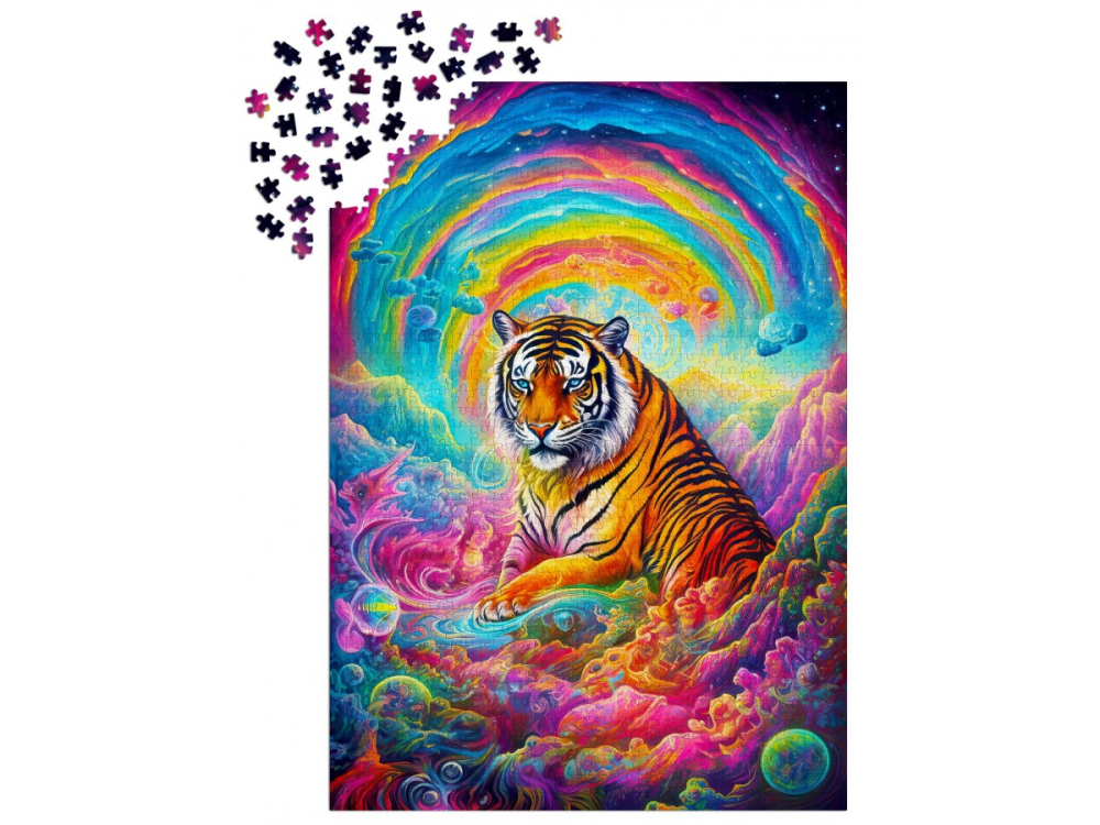 Puzzle 1000 piese Enjoy – Where Tigers Reign [3]