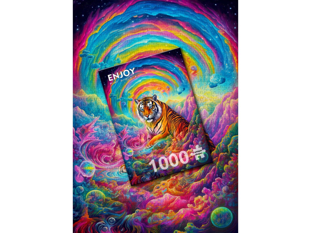 Puzzle 1000 piese Enjoy – Where Tigers Reign [4]